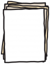 top down view of stack of blank papers illustration